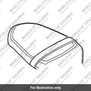 Seat, Pillion, Embroidered Silver (T2314010)