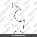 Decal 2, Front Mudguard, LH, White (T2314872)