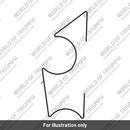 Decal 2, Front Mudguard, RH, White (T2314873)