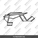 Decal, Rad Panel, RH, Upper, Rally, Yellow (T2314902)