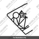 Decal, Rad Panel, RH, Upper, GT, Blue (T2315307)