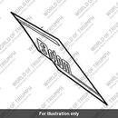 Decal, MT2, Rear B/Work, LH, Crystal White (T2315521)