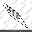 Decal 2, Rear Bodywork, LH, Yellow (T2315989)