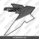 Decal 2, RH Sidepanel, RX, Jet Black (T2317763)