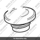 Fuel Filler Cap, Locking, Red (T2401717)