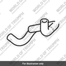 Hose, Formed, Roll Over Drain (T2402136)