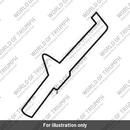 Decal, Fuel Tank, LH, Silver (T2402774)