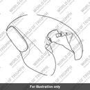 Fuel Tank Cover, Silver Ice (T2403507-MP)