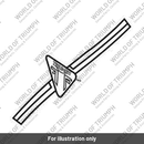 Decal, Strap, RH, Baja Orange (T2403519)