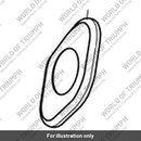 Chrome Cover, Ignition Barrel (T2501739)