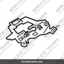 Bracket, CCU/Wire Guide, Mldg (T2502656)