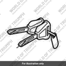 Key Cut, Immobiliser, Red (T2503183)