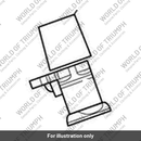 Ignition Lock, Combined, Red (T2504598)