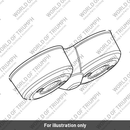 Rear Cover, Instruments (T2505344)