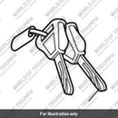Key, Blank, Immob, Type 3, Modern (T2508013)