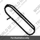 Reflector, Red, Oval, Curved Base (T2700331)
