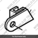 Bracket rear lamp (T2700366)