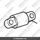 Headlight Centre Pivot (T2700569)