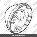 Headlight Bowl, RH, Carbon Black (T2701109-PI)