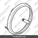 Bezel, Painted, Headlight, Black (T2701116)