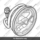 Headlamp, 133 Dia, LED (T2701262)