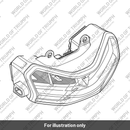 Headlamp, Full, LED (T2701440)