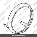 Chromed Bezel, Headlight (T2704014)