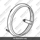Headlight Bezel, Painted, Matt Black (T2704032)