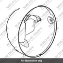 Headlight Bowl, Jet Black (T2706545-PG)