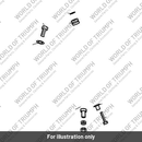 Flanged Sleeve, M6, Black (T3010014)