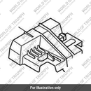 Flanged Sleeve, 6.4 x 9.6 x 13.4 (T3010710)