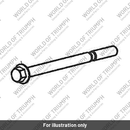 Bolt, HHF, M12 x 172, 10.9, Slv (T3151011)