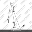 Bolt, RHHF, M6 x 30, Slv (T3200148)