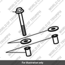 Bolt, HHF, M10 x 1.25 x 70, Slv (T3200817)