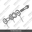 Bolt, HHF, M8 x 50, Slv (T3202307)