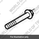 Bolt, RHHF, M6 x 42, Slv (T3202342)