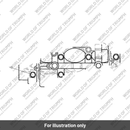 Bolt, HHF, M8 x 105, Slv (T3202430)