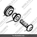 Bolt, RHHF, Domed, M6 x 25, S/S (T3203025)