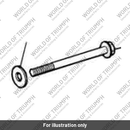 Bolt, HHF, Domed, M6 x 85, S/S (T3203085)