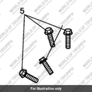 Bolt, HHF, Lghtd, M6 x 20, Enc (T3205065)