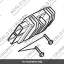Bolt, HHF, Lghtd, M6 x 25, Slv (T3205067)
