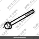 Bolt, HHF, Lghtd, M6 x 1.0 x 75, Slv (T3205076)