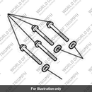 Bolt, HHF, Lghtd, M6 x 50, Slv (T3205093)