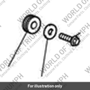 Bolt, RHHF, M6 x 25, Blk Enc (T3205125)