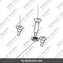 Bolt, Lge Skt Hd, Shld, M6 x 24.0 (T3330241)