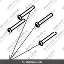 Screw, M6 x 1 x 45, Skt, Btn, A2 (T3330341)