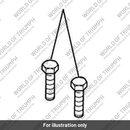 Screw, H/Hd, M4 x 25, Slv, Enc (T3330390)