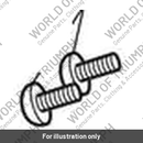 Screw, But/Hd, M5 x 16, Blk (T3330945)