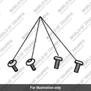Bolt, But/Hd, M5 x 17, Slv (T3331063)