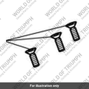 Screw, CSK, M6 x 20, T30, SLV, Enc (T3331200)